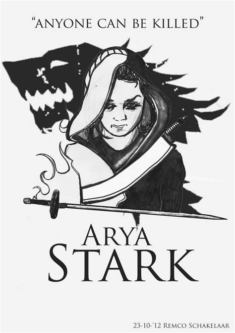 Arya Stark Valar Morghulis By Remco Schakelaar On Deviantart Фильмы