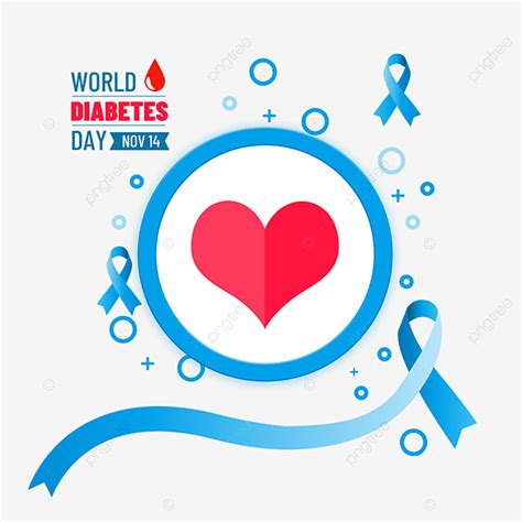 World Diabetes Day Png Image Blue Ring Ribbon World Diabetes Day