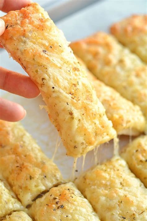homemade cheesy garlic breadsticks recipe