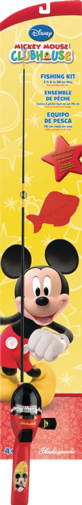 Shakespeare Disneys Mickey Kids Spincast Fishing Rod And Reel Combo