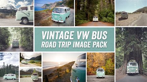 Vintage Vw Bus Road Trip Image Pack ~ Transportation