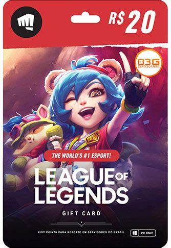 Except in certain circumstances as required by law, the. Gift Card League of Legends R$ 20 - 1000 Riot Points ...