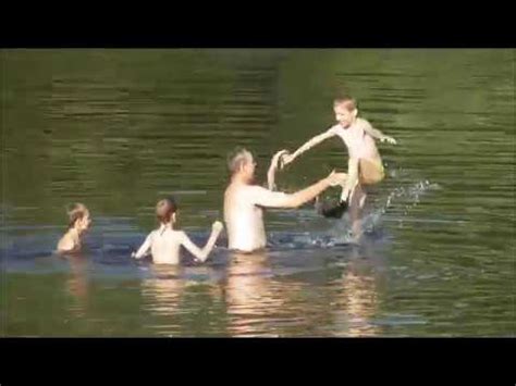 Dad Sons Wild Swimming In River During Heat Wave Boys Loved It