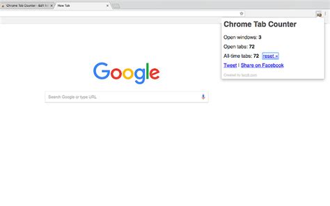 Chrome Tab Counter Chrome Web Store