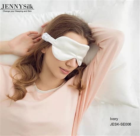 Ivory Pure Silk Eye Mask 100 Mulberry Silk 19mm Sleep Masks