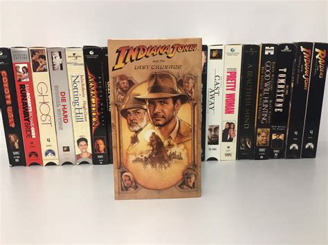 Indiana Jones And The Last Crusade VHS Video Cassette Tape Etsy