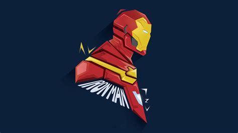 Iron Man 4k Minimalism Superheroes Wallpapers Minimal