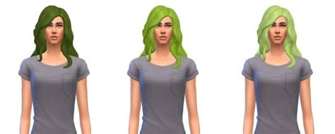 Busted Pixels Long Wavy Over The Sholder Hairstyle Sims 4 Hairs