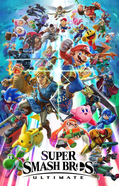 Smash Brothers Ultimate Poster Etsy 大乱闘スマッシュブラザーズ ゲーム 壁紙 カード イラスト