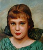 Fritz Erler | Schilderijen vh. te Koop | Portret van een jong meisje ...