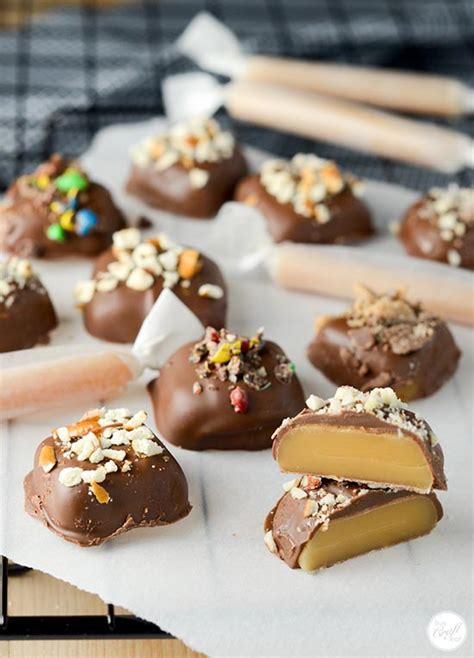 How To Make Chocolate Covered Caramels From Scratch Live Craft Eat