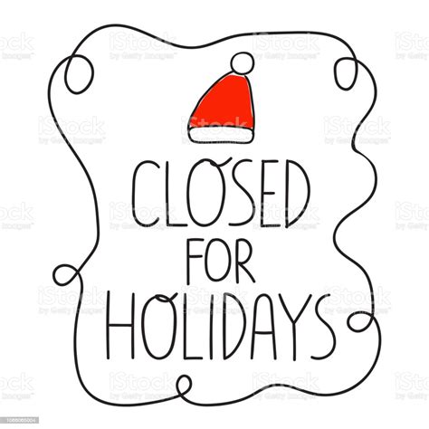 Closed For Holidays Banner Stock Illustration Download Image Now Istock