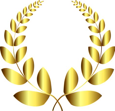 Gold Laurel Wreath Clipart Clip Art Library