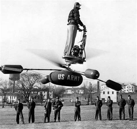 The De Lackner Hz 1 Aerocycle A One Man Personal Helicopter From The