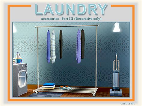 The Sims Resource Modern Laundry Clothes Rack