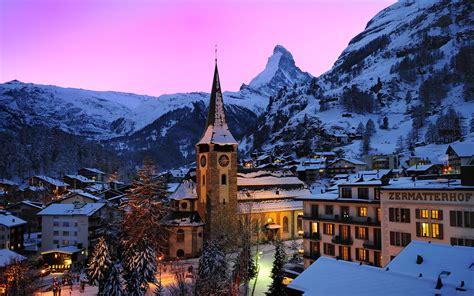 Fondos De Pantalla 3840x2400 Suiza Casa Montañas Invierno Zermatt Swiss