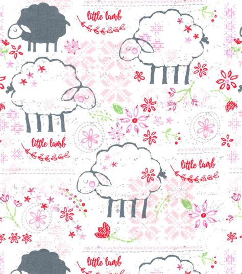 Nursery Cotton Fabric Little Lambs Joann