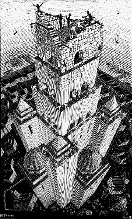 Le Monde étrange De Mc Escher Escher Art Mc Escher Art Tower Of Babel