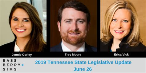 2019 Tennessee State Legislative Update Bass Berry And Sims Plc