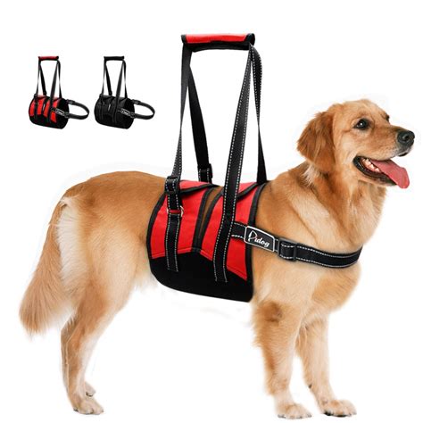 Reflective Pet Dog Lift Harness Adjustable Mesh Nylon Pets Lifting