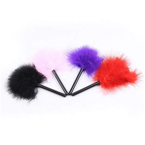 New 4color Mini Bird Feather Clit Tickler Spanking Sex Toy Feather