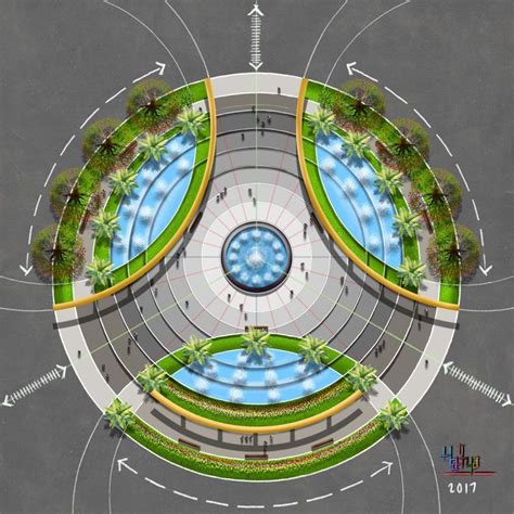 Transition Area Urban Landscape Design Landscape Architecture Plan