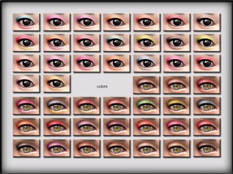 The Sims Resource Eyeshadow Set 3 Sims 4 Downloads