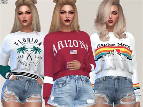 The Sims Resource Sweatshirts Collection 015 Breeze By