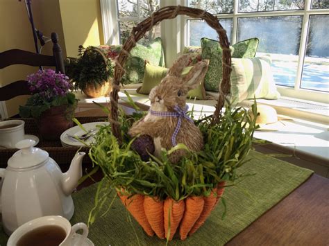 Cute Bunny in a Carrot Basket for Spring
