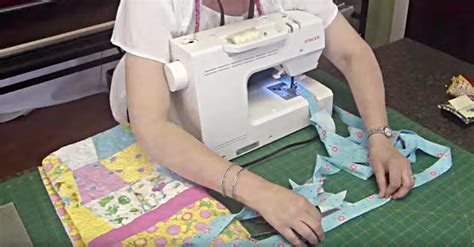 How To Bind A Quilt With A Sewing Machine 24 Blocks