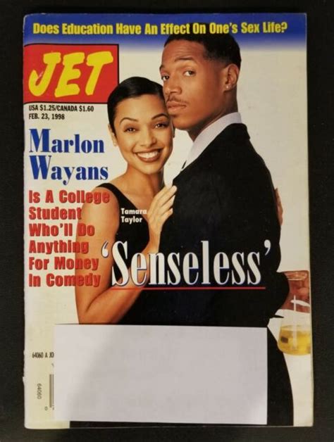 Ebony Magazine Feb 23 1998 Senseless Marlon Wayans Tamara Taylor Ebay