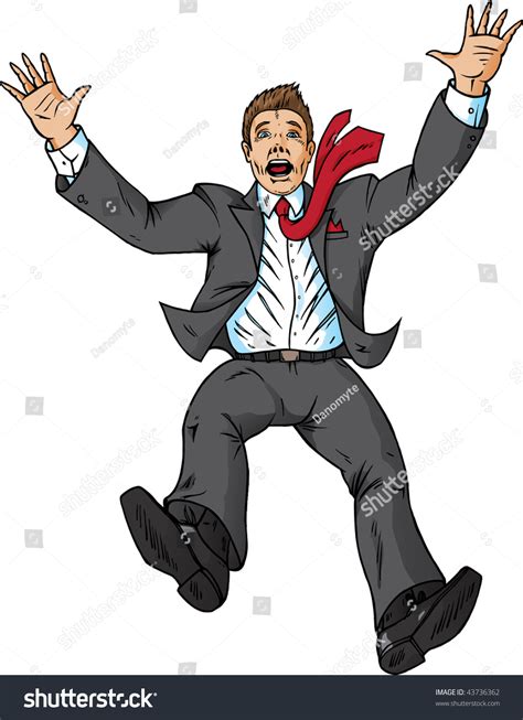 Man Suit Falling Panicking Stock Illustration 43736362 Shutterstock