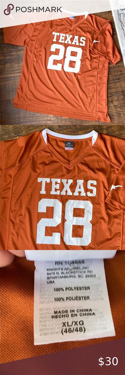 Fanatics has the top selection of texas basketball apparel, including longhorns hats, shirts emulate your favorite texas longhorns players of past and present by rocking an officially licensed texas football jersey. TEXAS LONGHORNS Jersey #28 Mens XL in 2020 | Mens xl ...