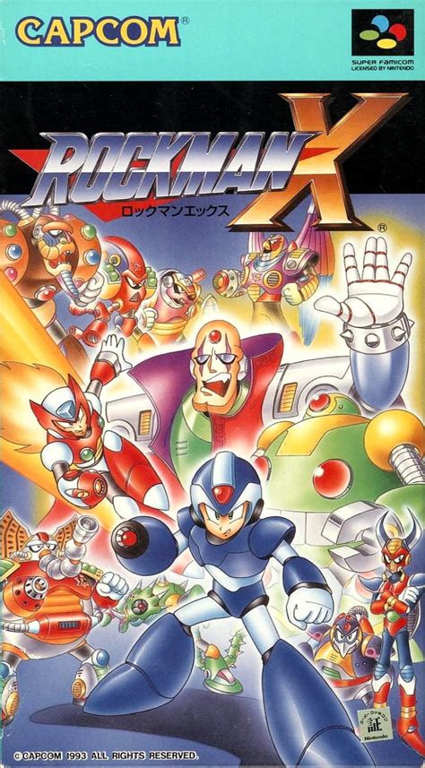 Mega Man X 1993 Snes Box Cover Art Mobygames