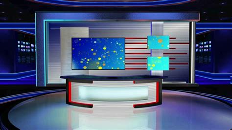 News Virtual Studio Set, TV Studio Background Video - 835 | Studio background, Virtual studio ...