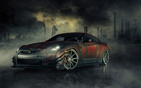 2017 nissan gtr is part of the nissan wallpapers collection. Nissan GTR R35 Zombie Killer Wallpapers | HD Wallpapers ...