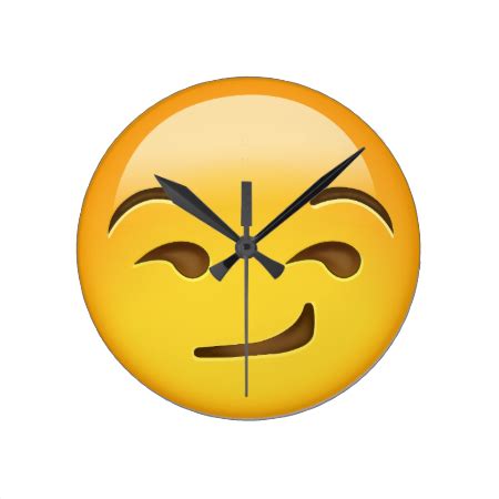 We all know what they're supposed to mean, but what are we really saying with emoji? Smirking Face Emoji Round Clock | Zazzle.com | Instagram ...