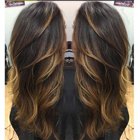 Hair is a protein filament that grows from follicles found in the dermis. Blonde highlights for dark hair types // balayage ombré ...