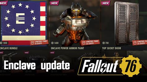 Fallout76 Atomic Shop Update Enclave Bundle 29 September Youtube