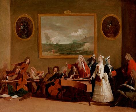 Rehearsal Of An Opera Painting By Marco Ricci