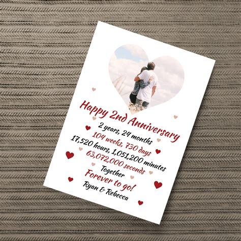 We did not find results for: PERSONALISED 2nd Anniversary Gift For Husband Wife A4 Print