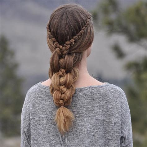 Braids And Hairstyles On Instagram Dutch Lace Braids Into An Intricate