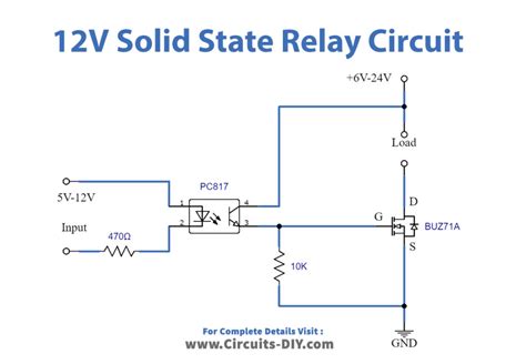 12 Volt Relay Circuit Wiring Diagram