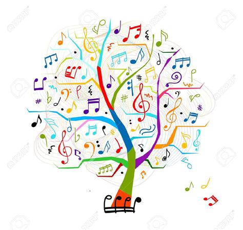 19 Design Abstract Music Tree Images Tree With Music Notes Abstract