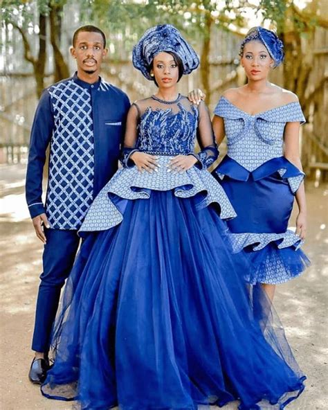Clipkulture 20 Elegantly Designed Shweshwe Dresses For Makoti