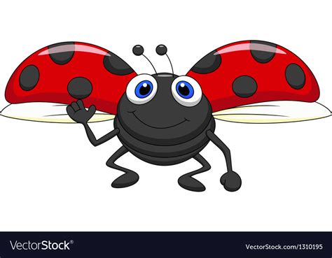Flying Ladybug Cartoon