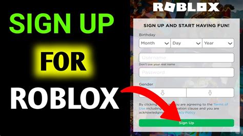 How To Sign Up For Roblox 2023 Youtube