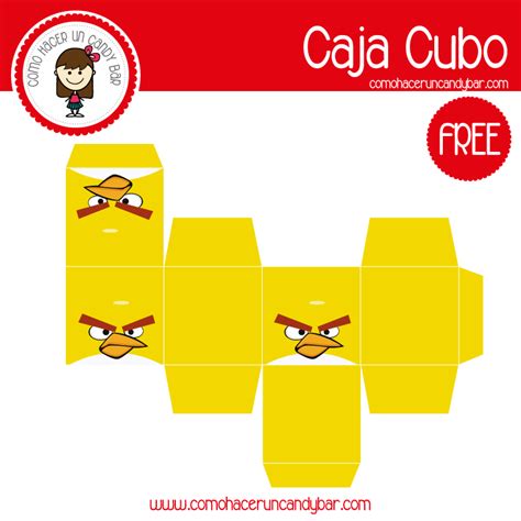 Blog De Imprimibles Gratis Para Tu Fiesta Angry Birds Caja Para Imprimir