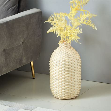 Buy Natura Bamboo Weave Detail Vase Online In Qatar Homebox
