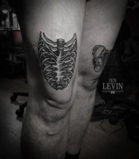 Skeleton Ribs Dotwork Tattoo By Ien Levin Best Tattoo Ideas Gallery